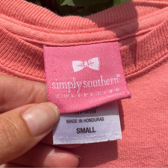 Simply Southern Just a Smalltown Girl CUTE Baby Goat Long Sleeve Tee Shirt Sz Sm - Picture 5 of 11